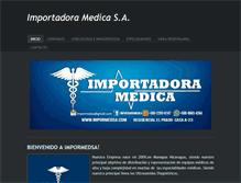 Tablet Screenshot of impormedsa.com